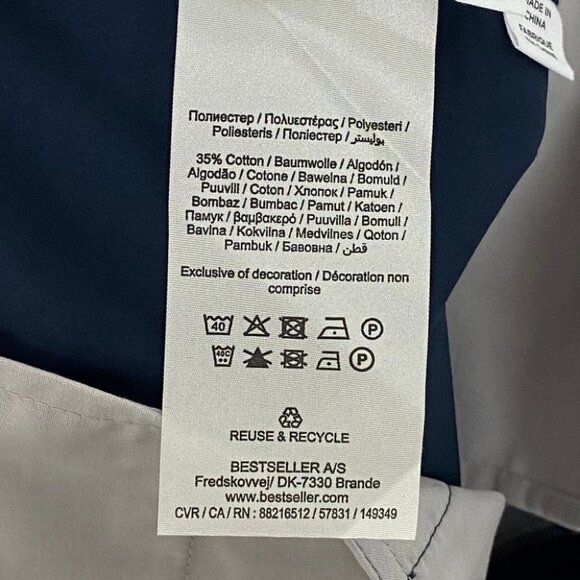 New Selected Homme Blue Cargo Shorts Size XL Molke Sky Captain Summer Short NWOT - Picture 9 of 12